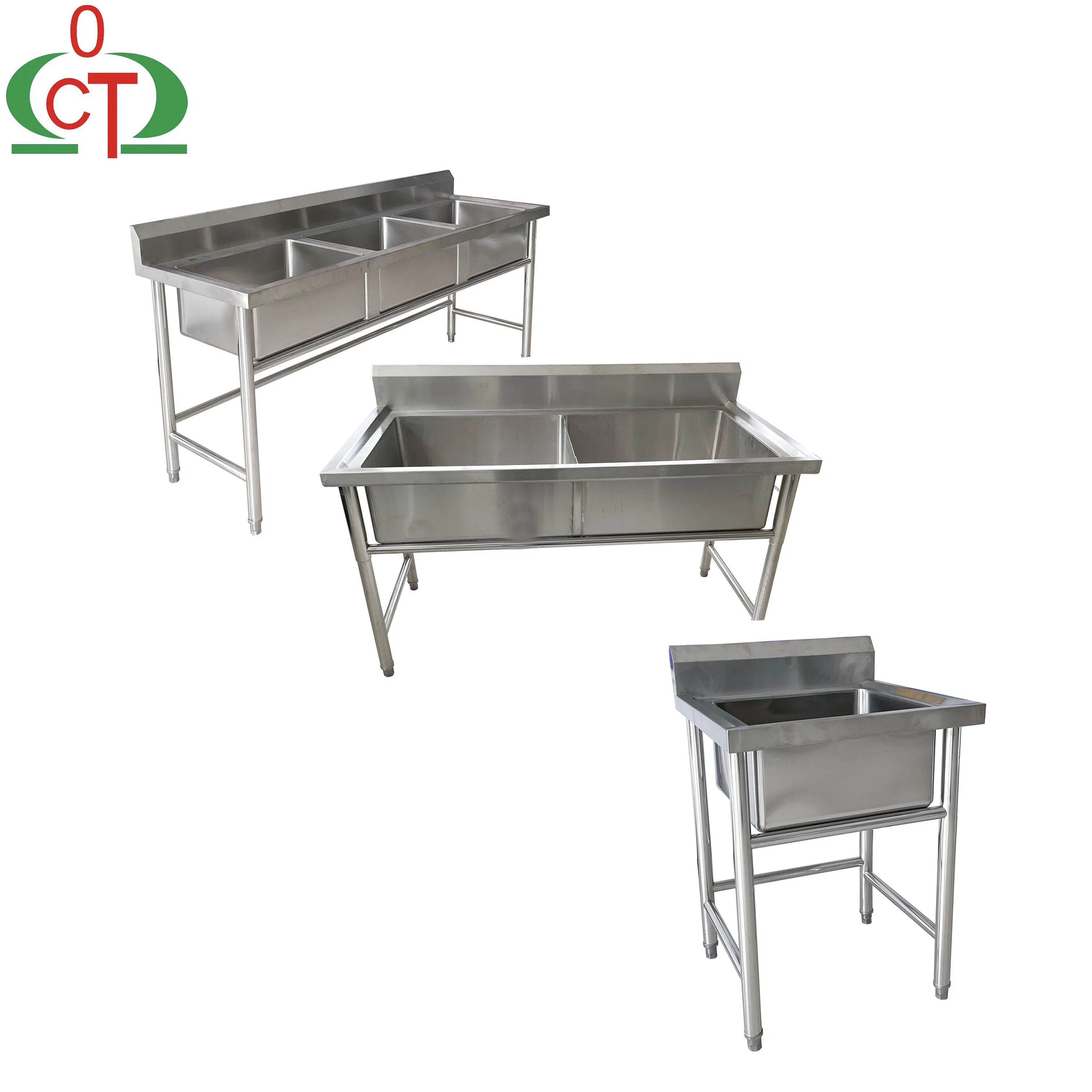 Customization Equipment Kitchenware Double Kitchen Restaurant Use Commercial Stainless Steel Sink OEM