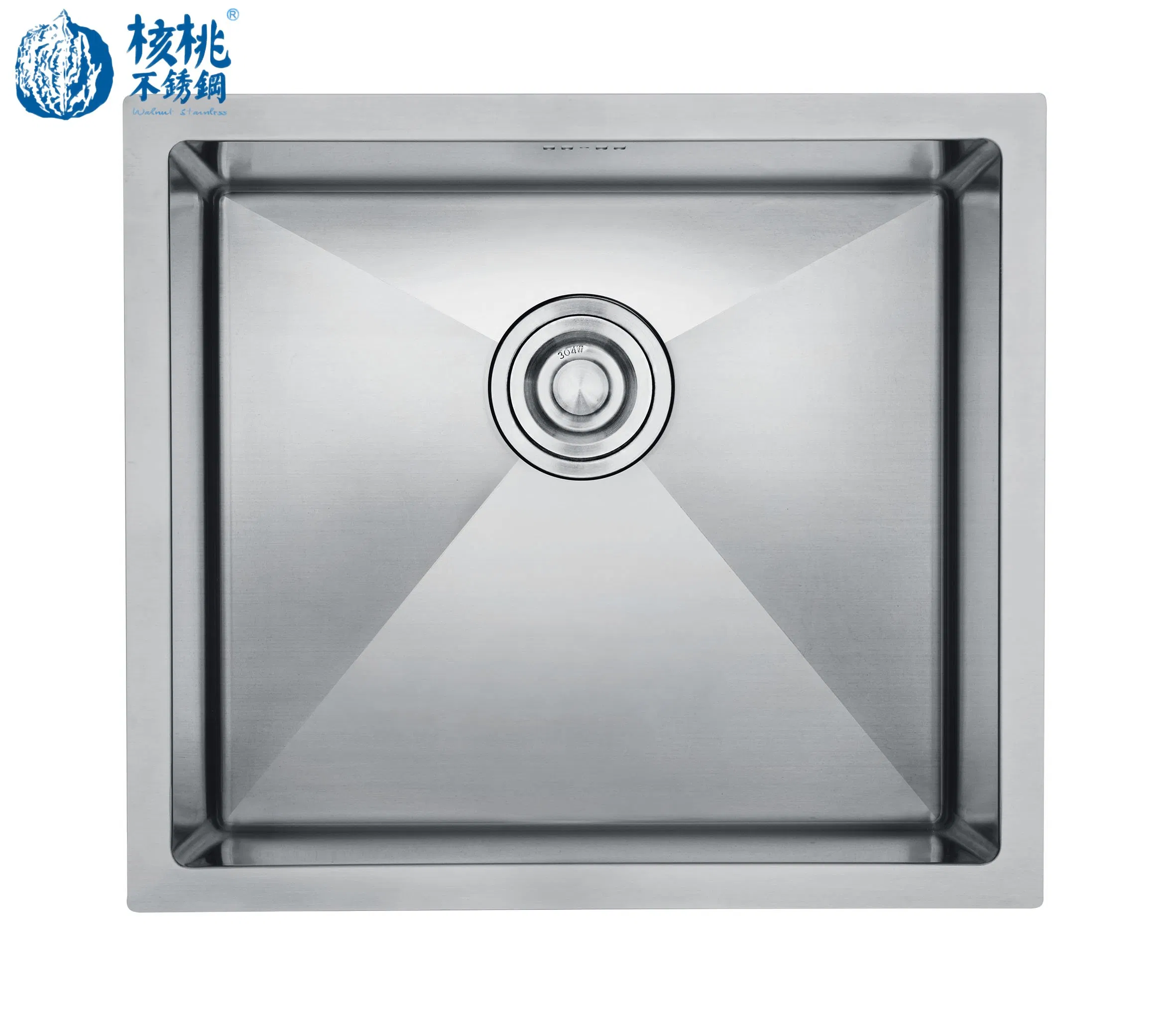 Overmount Drop in Stainless Steel Single Bowl Gauge Topmount Handmade Kitchen Sink