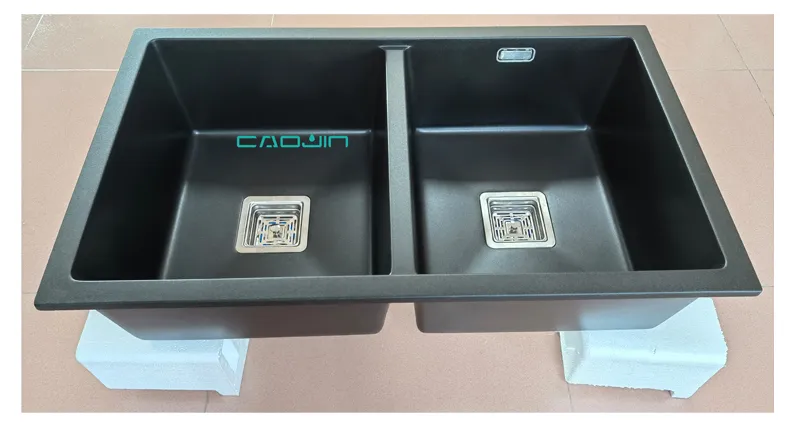 Double Bowl Undermount Quartz Sink