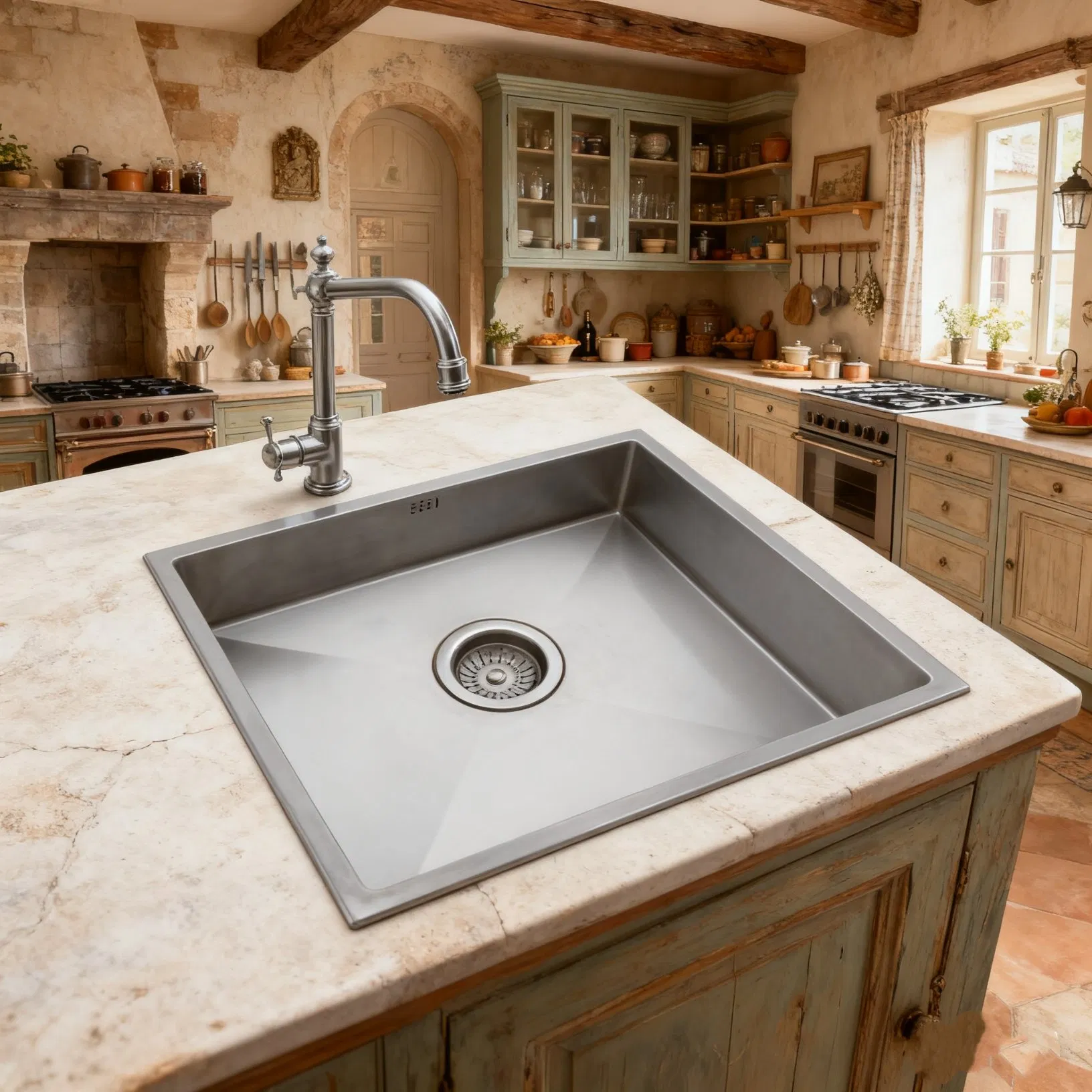 Premium Handcrafted 304 Stainless Steel Kitchen Sink with R10 Corner Radius (BL-785)