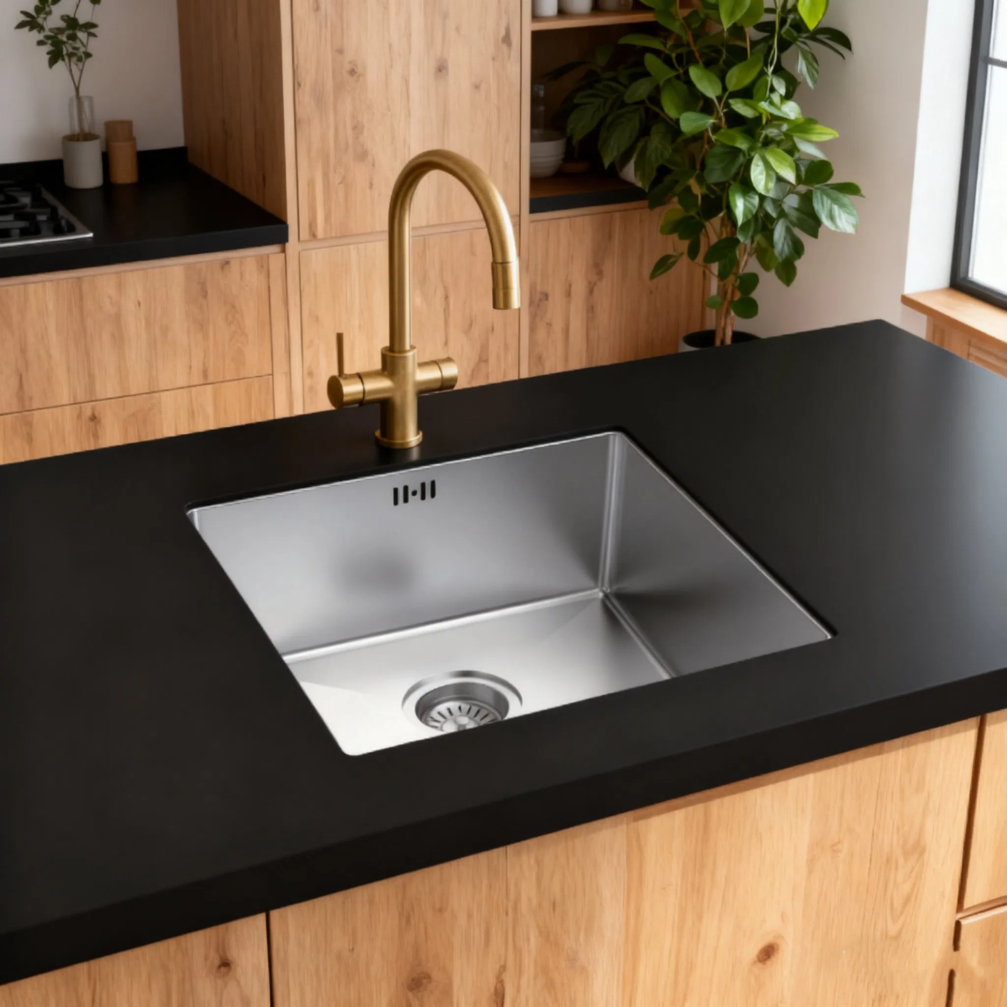 Premium Handcrafted 304 Stainless Steel Kitchen Sink with R10 Corner Radius (BL-785)