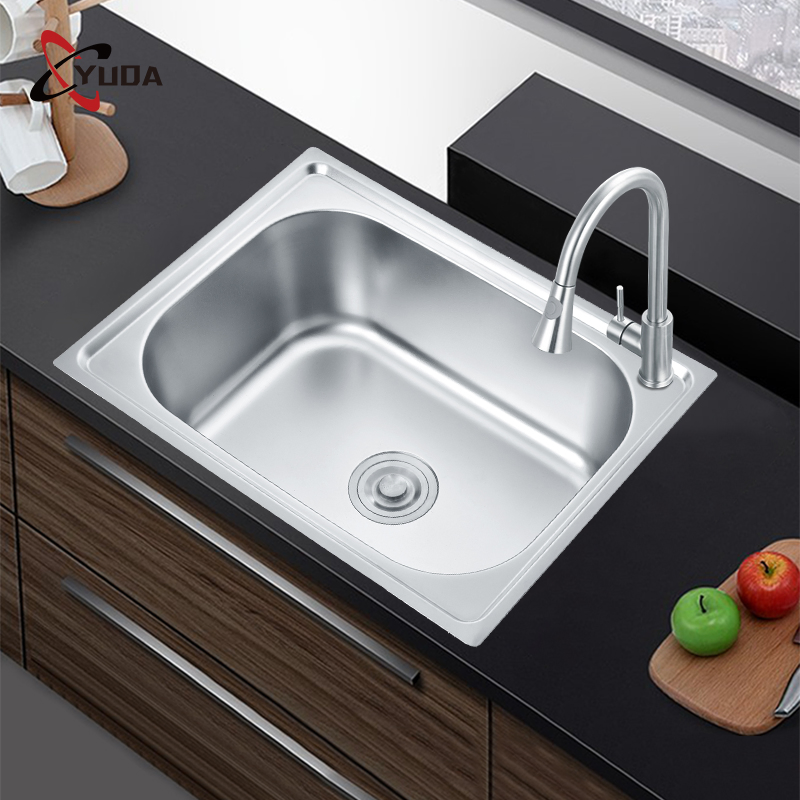 Sleek Modern Stainless Steel Corner Kitchen Sink for Efficient Space