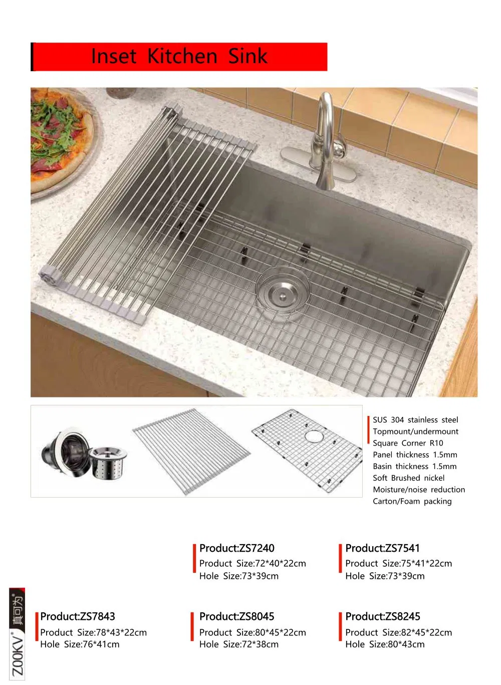 Kitchen Sinks Undermount Stainless Steel Single Bowl Undermount Kitchen Sink 16 Guage Large Under Counter Sink with Rounded Corner