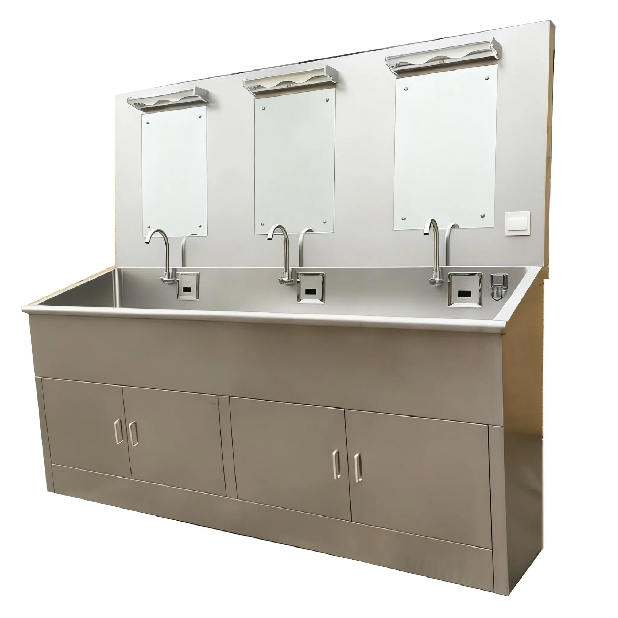 Laboratory Operating Table Sampling Stainless Steel Hand Wash Sink Stretchable Faucet Instant Hot Water Mix Water Wash Sink