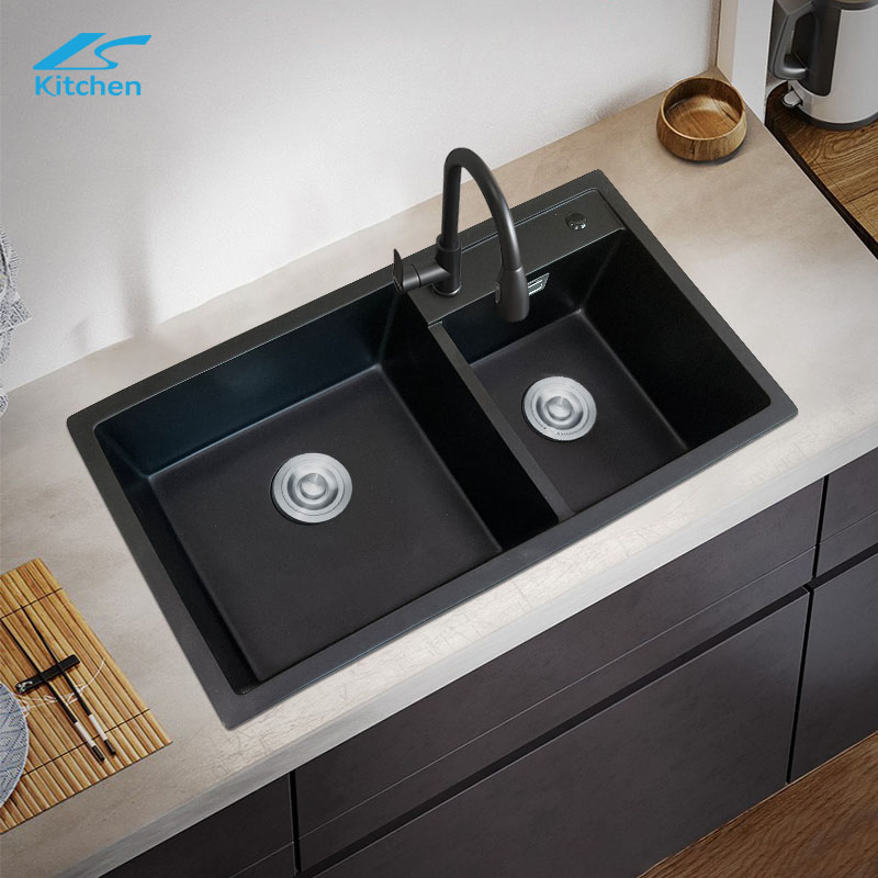 Factory Wholesale Commercial Composite Granite Kitchen Sink Fregadero De La Cocina