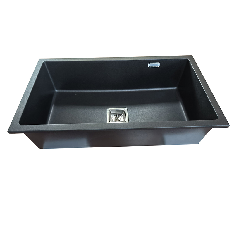 Fireclay Black Matte Sink Farmhouse Sink Kitchen Quartz Stone Apron Front Kitchen Sink