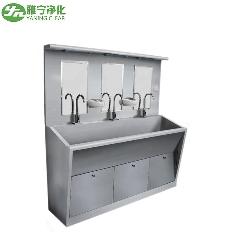Yaning Laboratory Operating Table Sampling Stainless Steel Hand Wash Sink Stretchable Faucet Instant Hot Water Mix Water Wash Sink