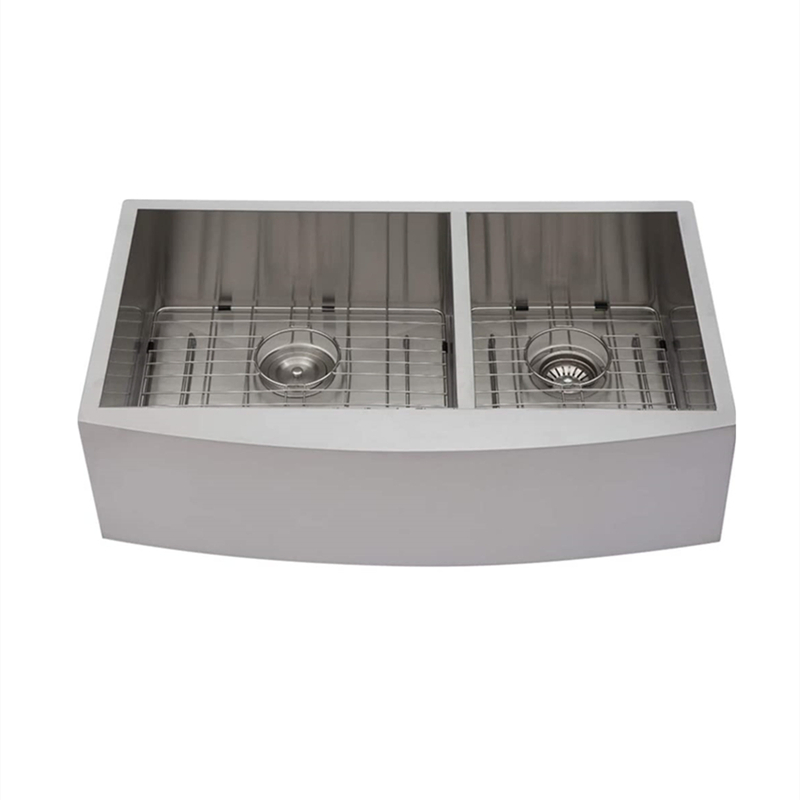 Farmhouse Apron Front Large Capacity Handmade Rectangular Kitchen Stainless Steel Sink