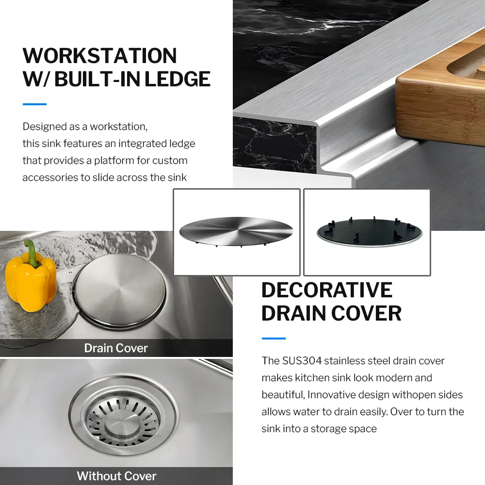 Stylish Undermount Kitchen Sink with R10 Rounded Corners Design