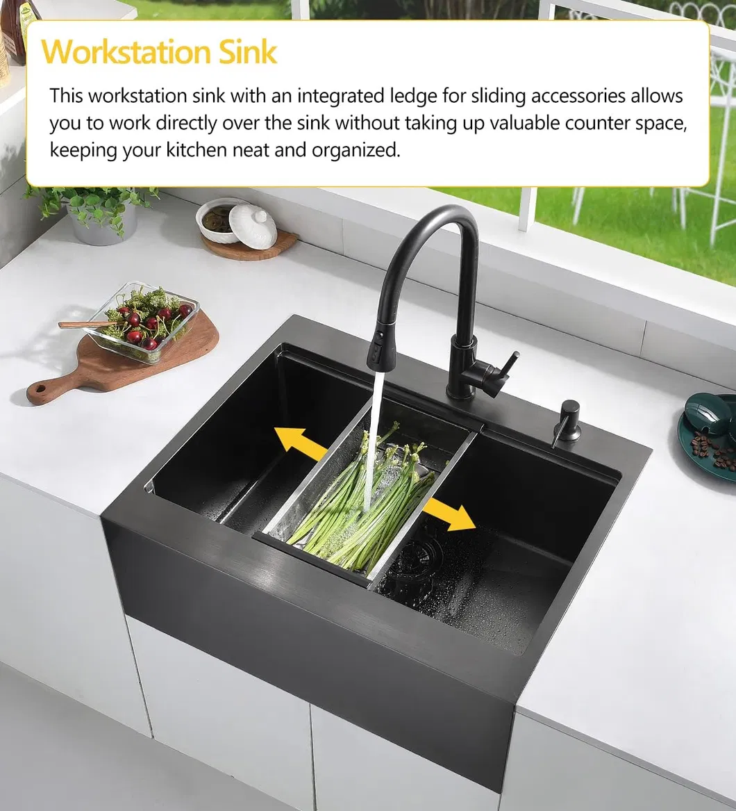 Black Stainless Steel Sink 4