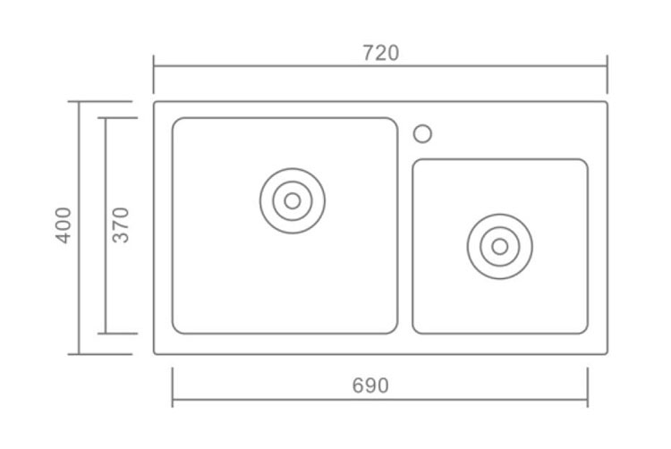 Factory Directly Supply High Quality Modern Style Composite Granite Quartz Sink