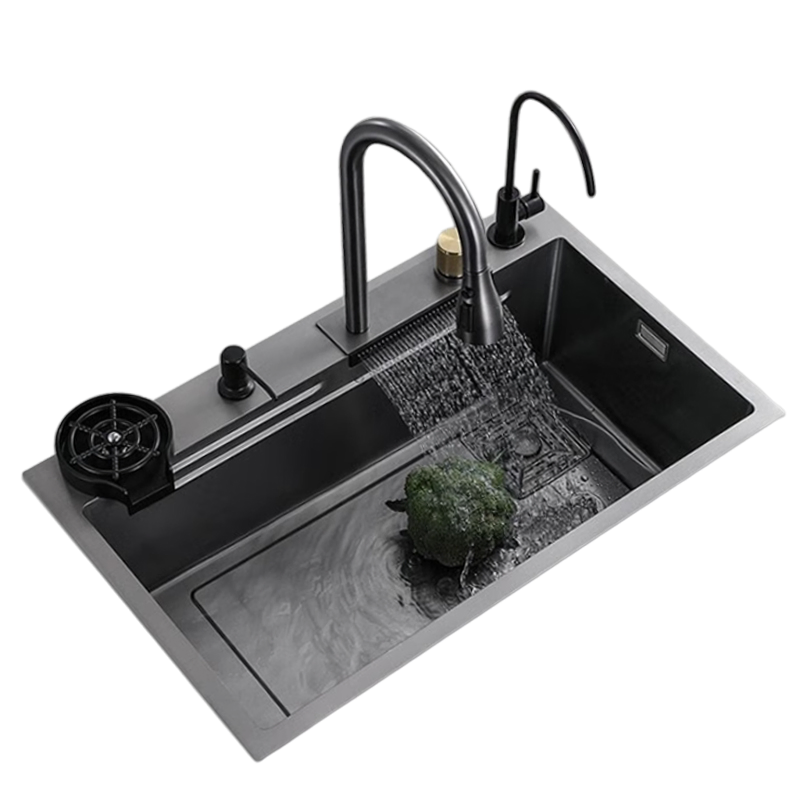 Commercial Stainless Steel 304/201 Single Bowl Handmade Nano Modern Kitchen Sink