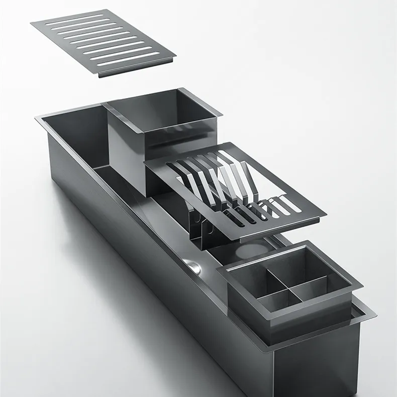 Gold Draining Rack Sink