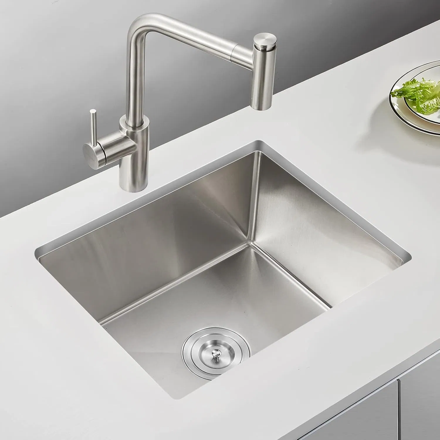 Sink Factory Undermount Single Bowl Stainless Steel Kitchen Sink Kitchen Accessories Wash Basin Handmade Sink