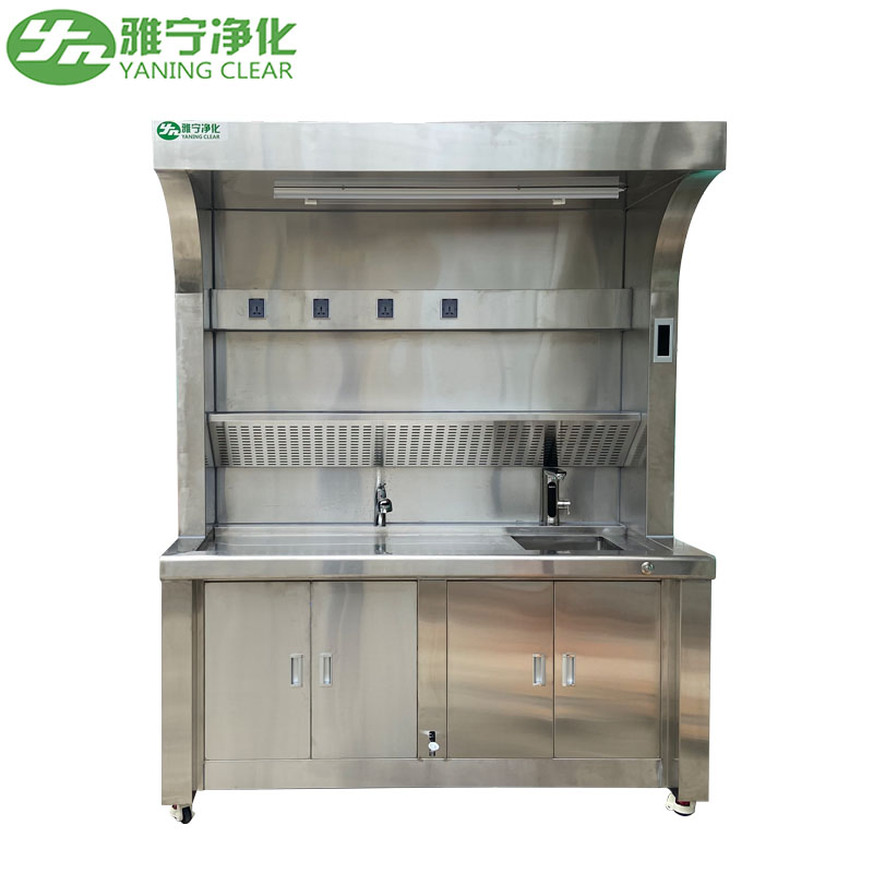 Yaning Laboratory Multifunction Table Sampling Stainless Steel Hand Wash Sink with Stretchable Faucet
