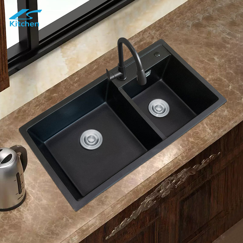 Factory Wholesale Commercial Composite Granite Kitchen Sink Fregadero De La Cocina