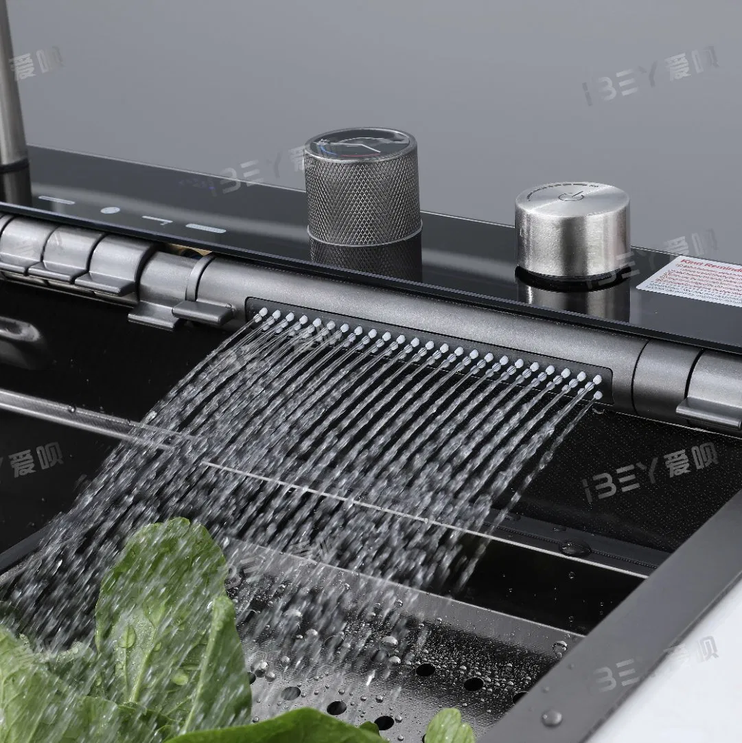 Stainless Steel Sink with Faucet and Cutting Board