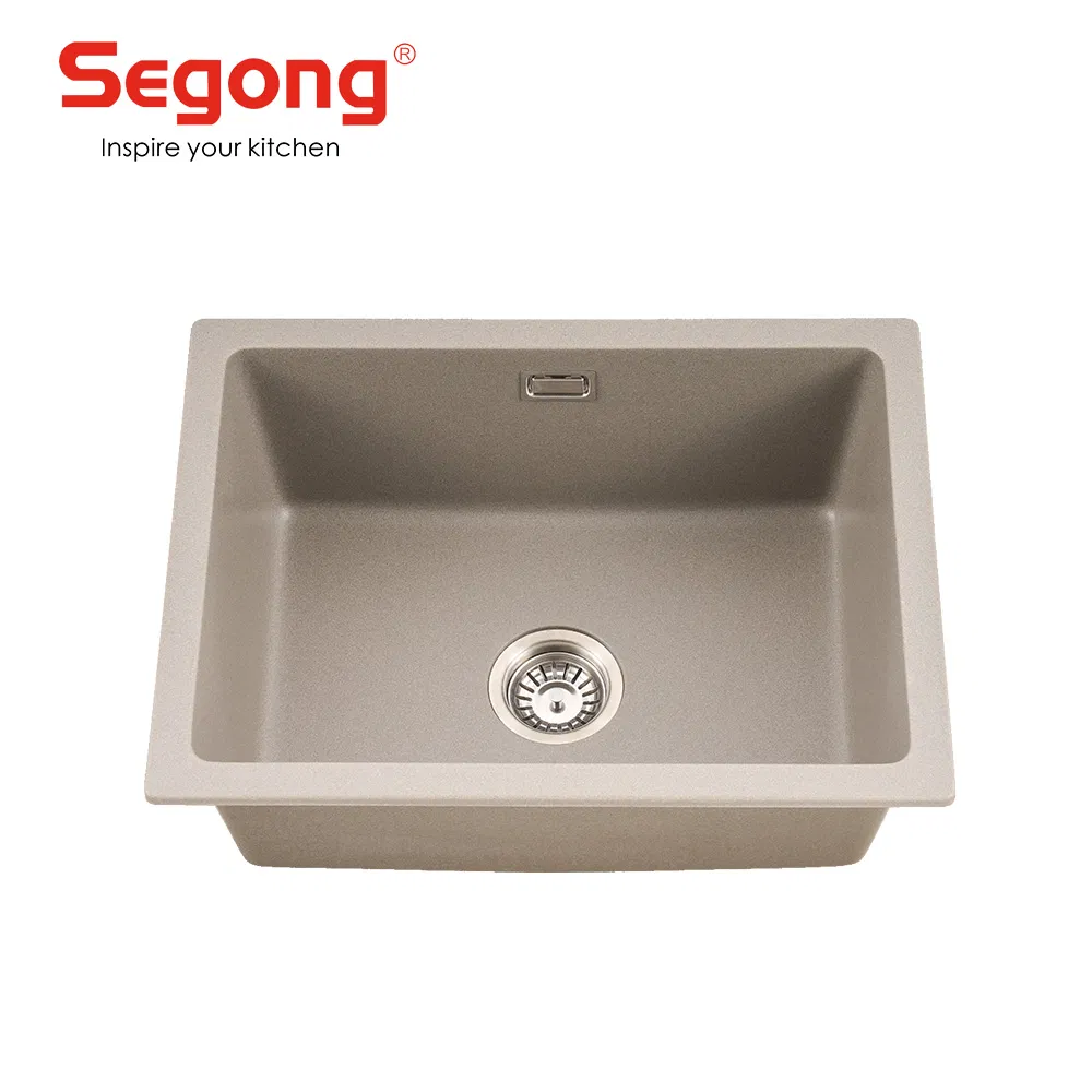 Wholesale Factory Modern Composite Granite Kitchen Sink Single Bowl Undermount Farmhouse Sink