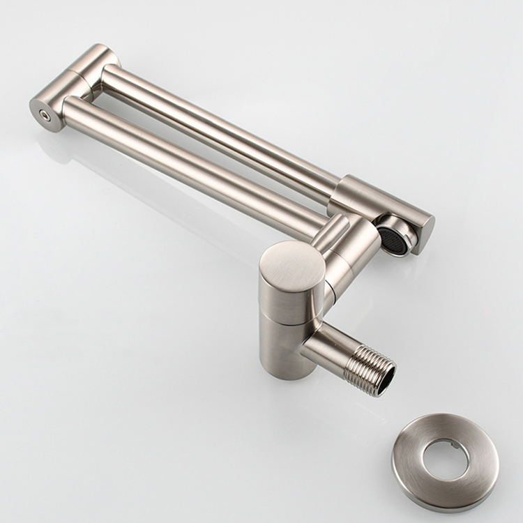Sanipro Commercial Cooker Spout Taps Kitchen Sink Water Tap Pot Filler Folding Stretchable Swing Arm Wall Mount Faucets