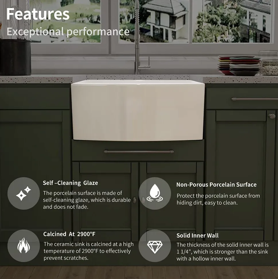 Ceramic Kitchen Sink View 2