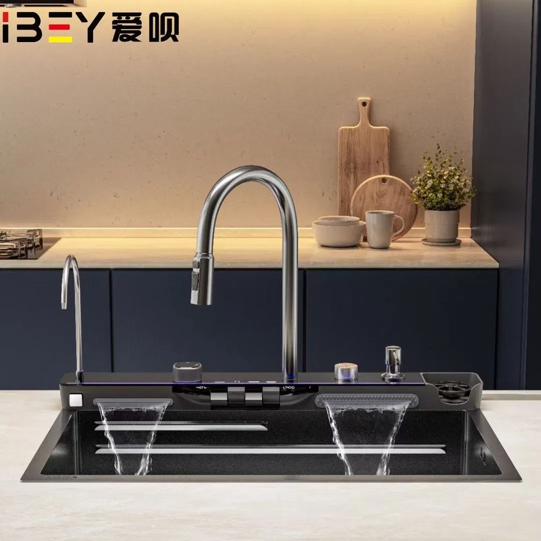 201 Stainless Steel Kitchen Sink with Atmosphere Light