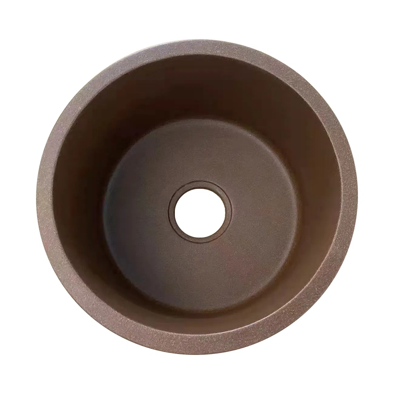 Small Granite Composite Kitchen Quartz Round Sink Single Bowl Undermount with Faucet