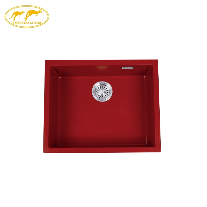 Matte Finish Non-Slip Bottom Zero Radius Corner Granite Composite Kitchen Sink