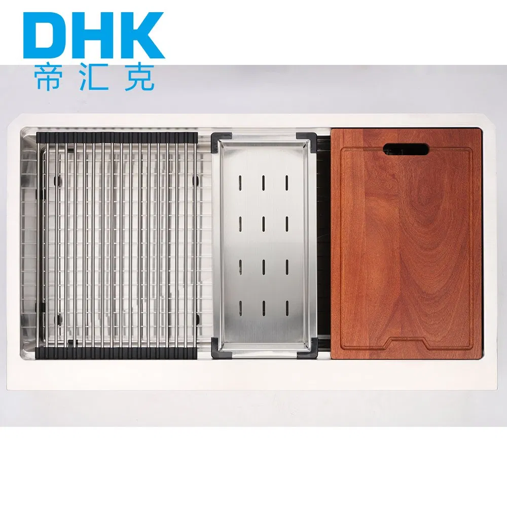 33 Inch Double Bowl Farmhouse Sink Statinless Steel - Abironl 33"X22" Apron Front Workstation Kitchen Sink Double Bowl Farmhouse Sink 16 60/40 Gauge Farm Sink