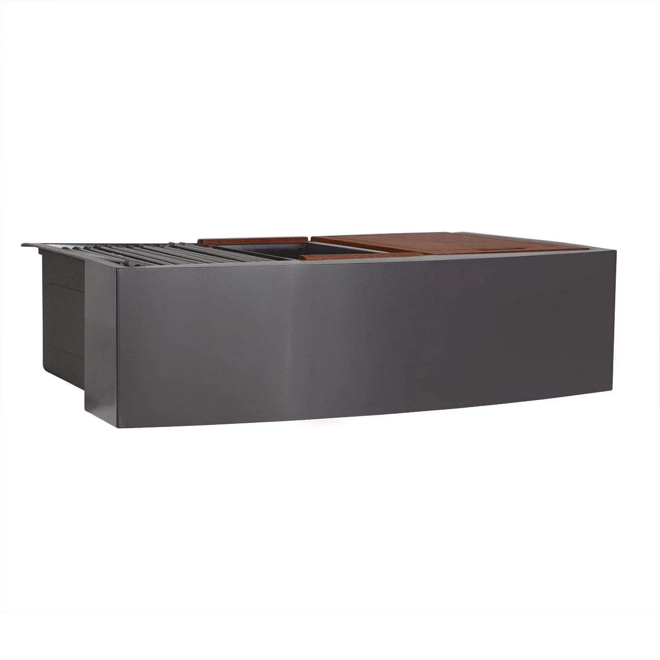 10060 Nano 304 Tainless Steel 34" Bronze Double Bowl Apron Front Farmhouse Kitchen Sink