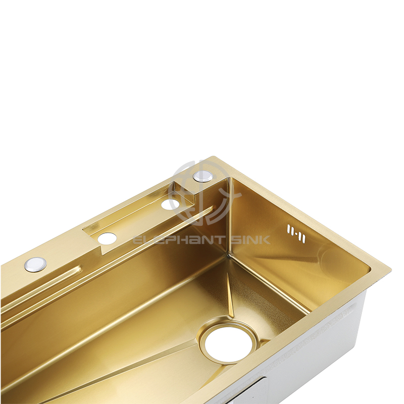 Multifunctional and Easy to Install Kitchen Single Bowl Stainless Steel Handmade Sink