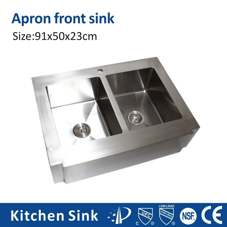 Farmhouse Sink Deep Double Bowl Apron-Front Kitchen Farm House Sink