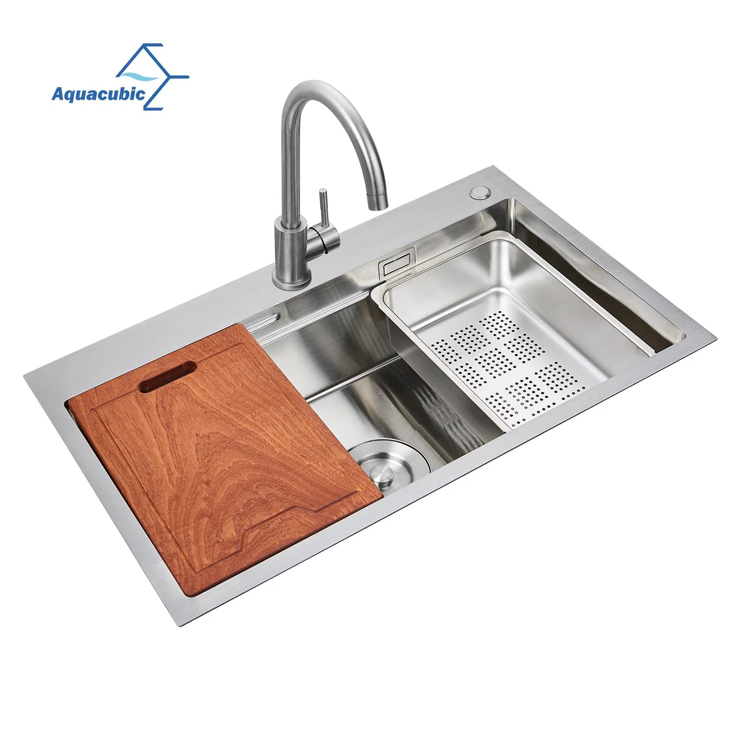 30 Inch Black Stainless Steel Drop in Kitchen Sink 18 Gauge Nano Black Deep Stainless Steel Topmount Workstation Kitchen Sink with Accessories