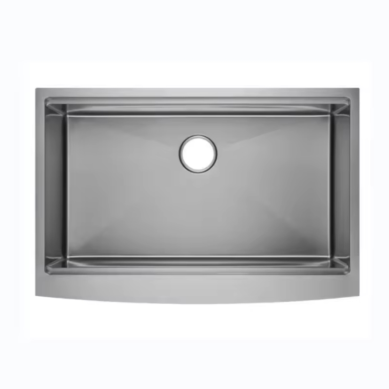 Farmhouse Apron Front Large Capacity Handmade Rectangular Kitchen Stainless Steel Sink
