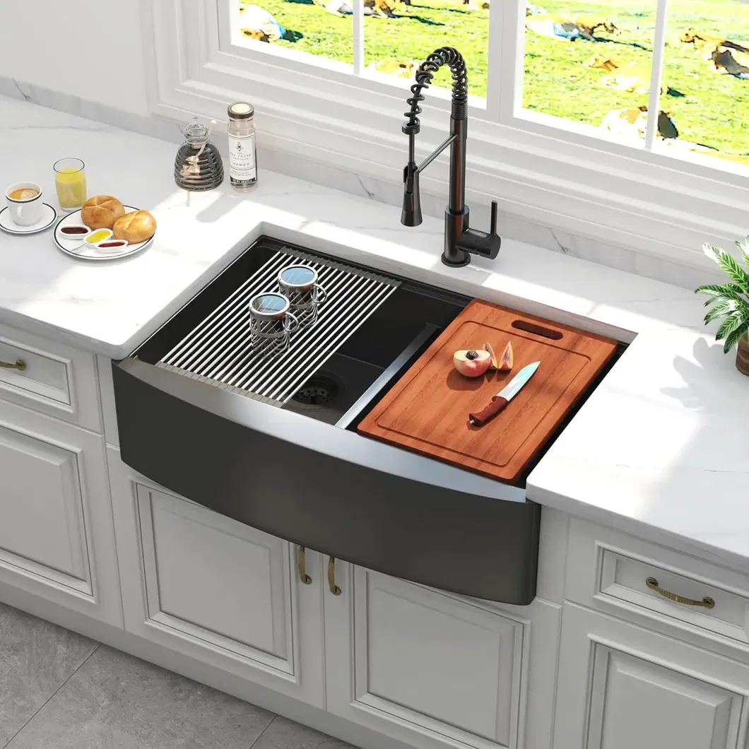 Gunmetal Apron Front Sink