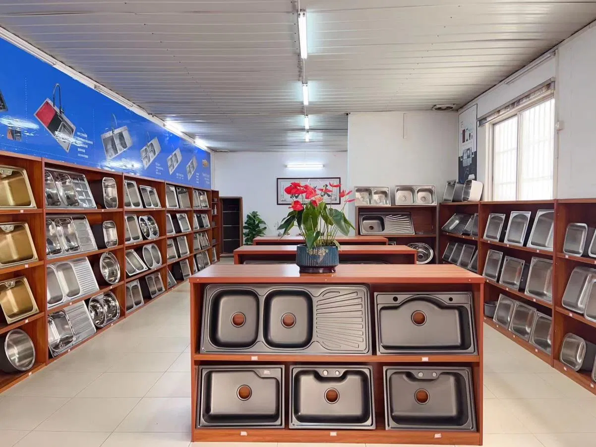 Hot Sale Square Double Bowl Stainless Steel Kitchen Sink with Cutting Board