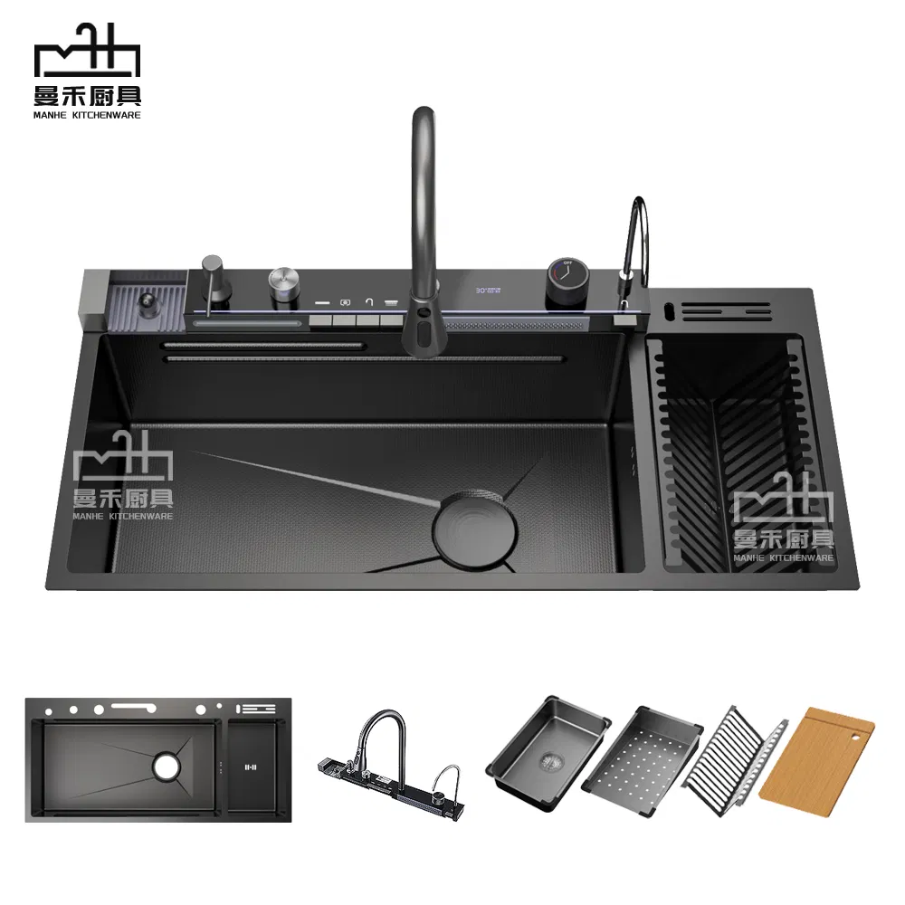 Smart Multifunctional Waterfall Sink