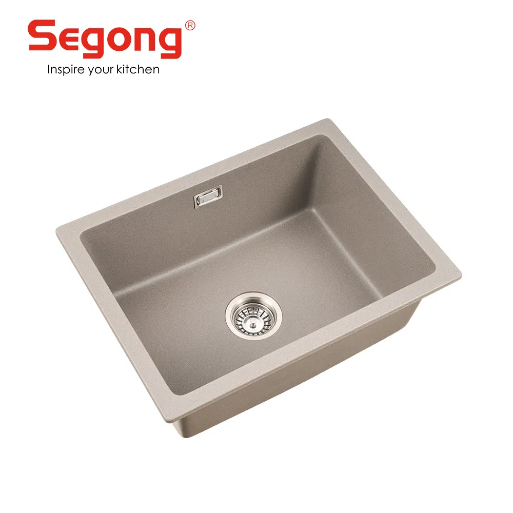 Wholesale Factory Modern Composite Granite Kitchen Sink Single Bowl Undermount Farmhouse Sink