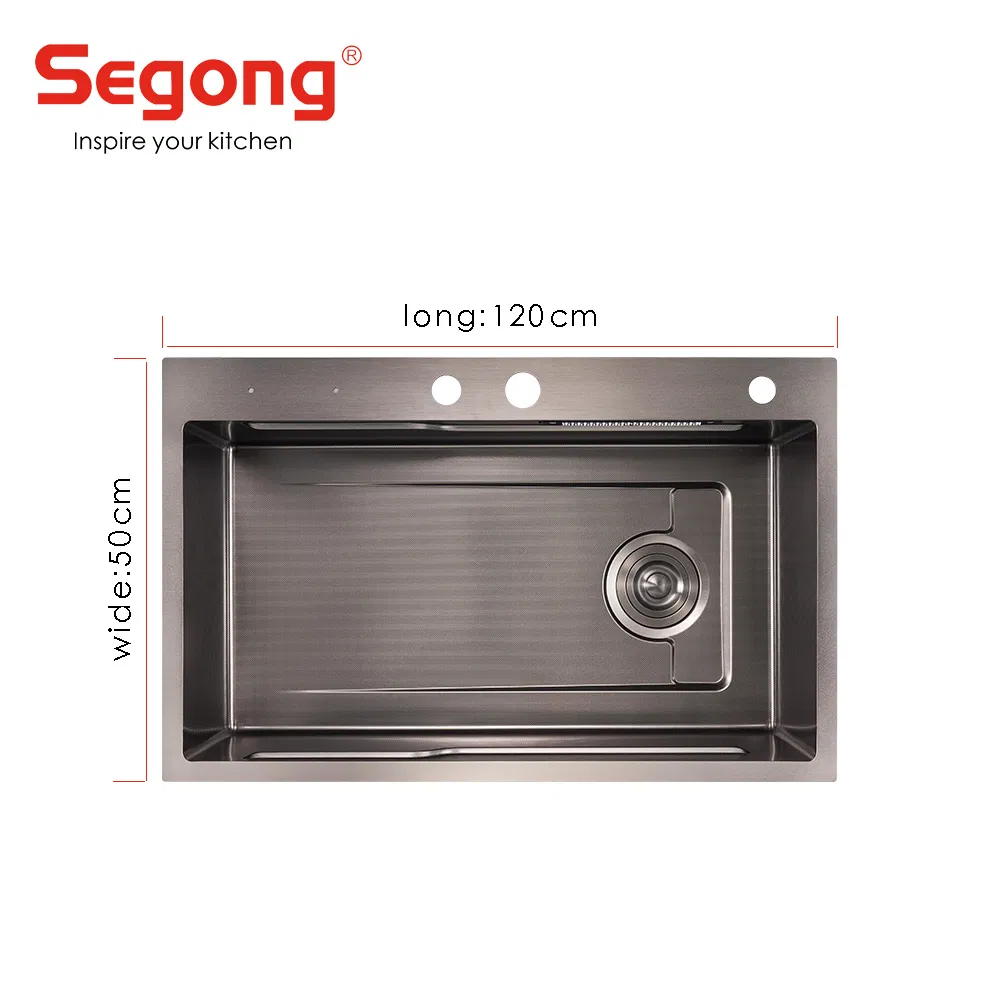 High Quality Topmount Multifunctional Bowl SUS304 Stainless Steel Kitchen Sink