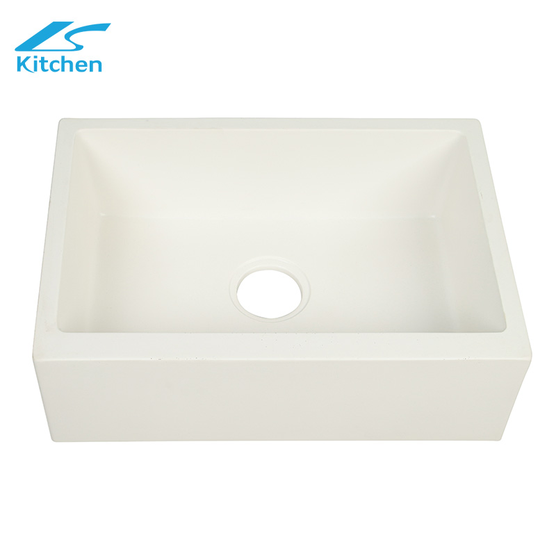 Factory Wholesale Composite Granite Kitchen Sink White Bathroom Fregadero De La Cocina