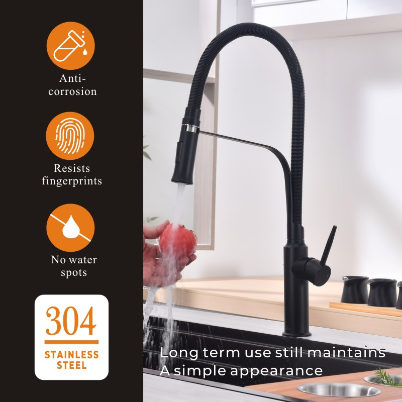Hot Sell Product Stretchable Bathroom Brass Pull out Stainless Steel Nano Kitchen Sink Faucet