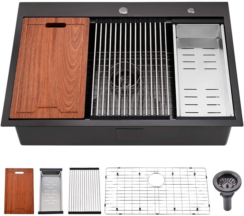 China Factory Made 304 Stainless Steel Kitchen Sink Multifunctional Modern Kitchen Sink