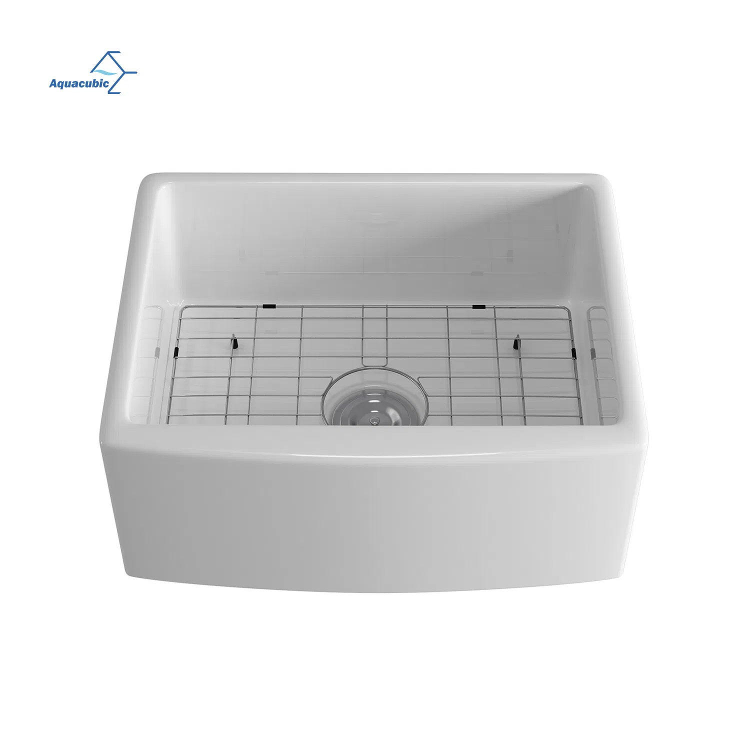 Popular Design Cupc Small Size 24 Inch White Ceramic Solid Surface Farmhouse Apron Front Kitchen Sink