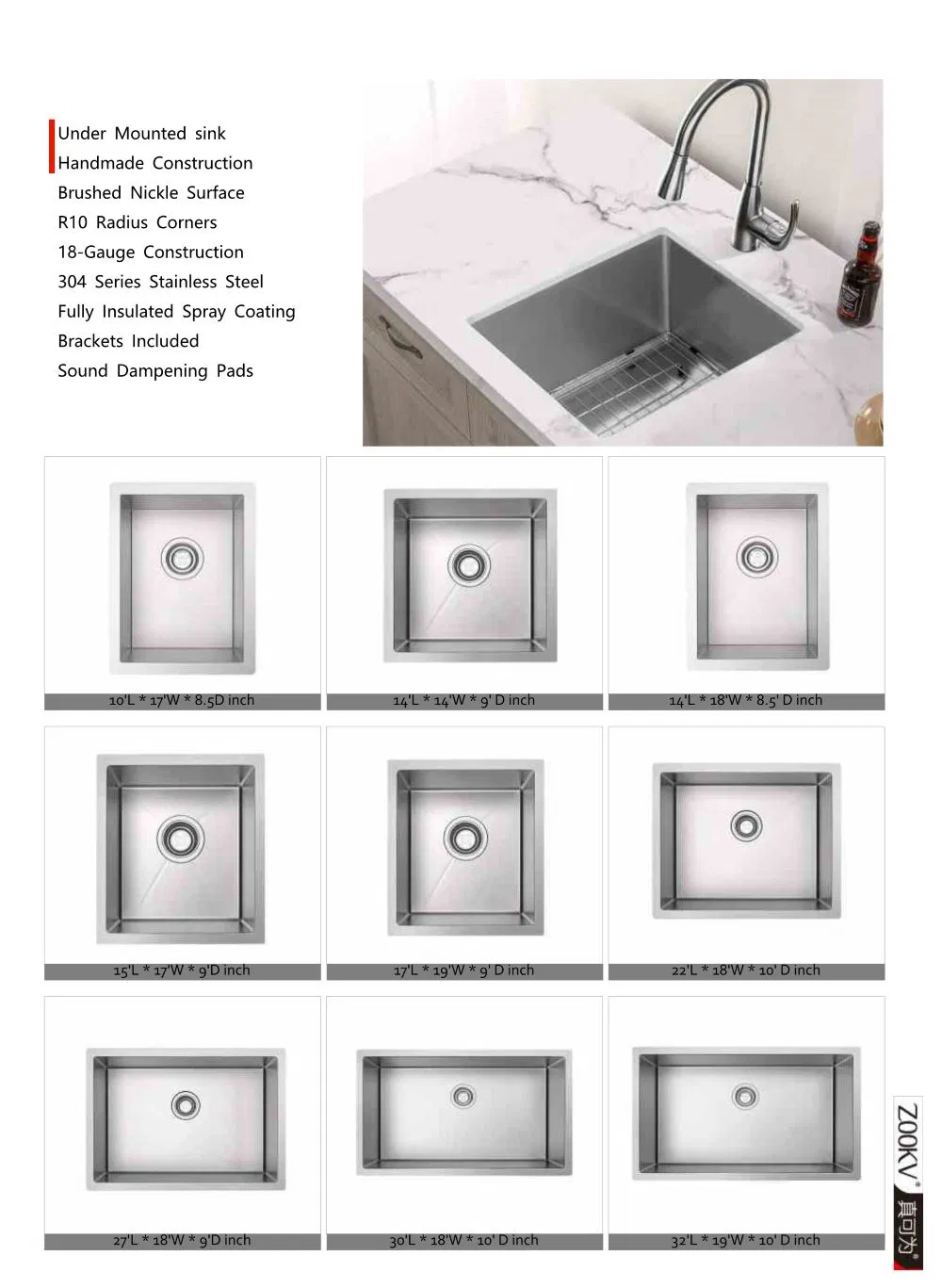 Stainless Steel Single Bowl Sink Drop in/Topmount Workstation Kitchen Sink with Sliding Accessories