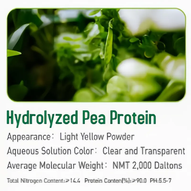 OEM Small Molecular Hydrolysed Pea Protein Powder for Hair Care Supplier, Exporters