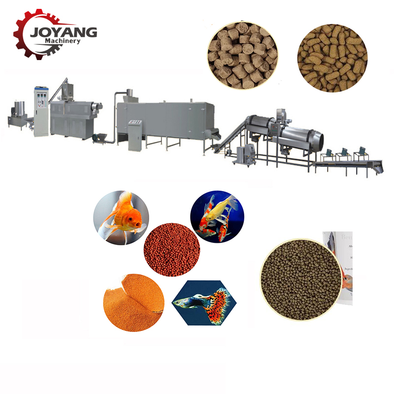 Puffed Fish Feed Extruder Food Granulator Floating Pellet Fish Feed Making Machine