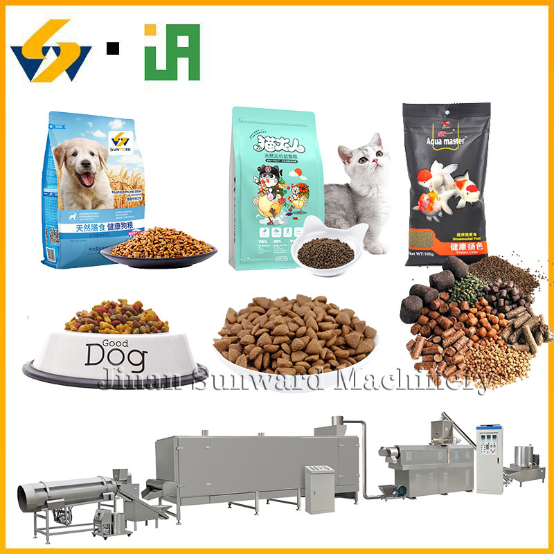 Source Factory High-Quality Best Price Pet Food Production Line Dog Cat Food Manufacturing Unit Plant Equipment Aquatic Fish Shrimp Feed Making Extruder Machine