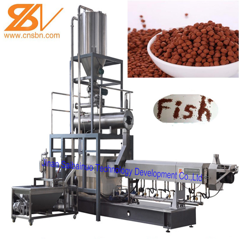 Automatic Aquatic Aquaculture Sinking Floating Fish Feed Making Machine