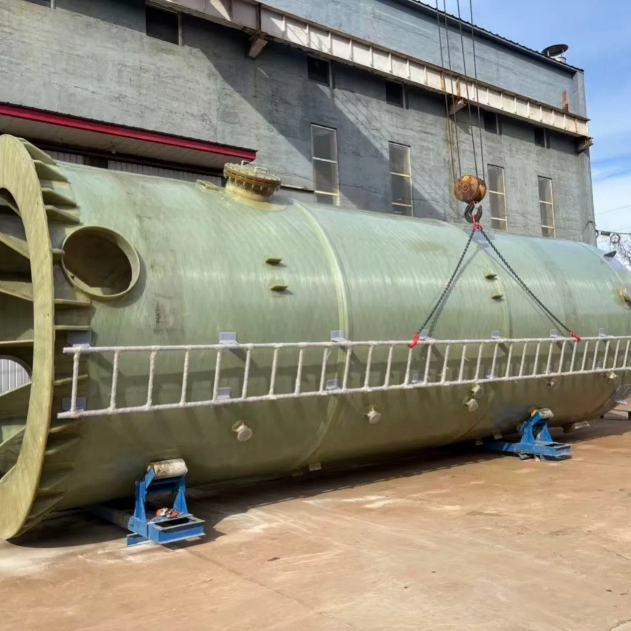 High Capacity Fiberglass Reinforced Plastic Tank for Aquaculture Water and Fish Feed Storage