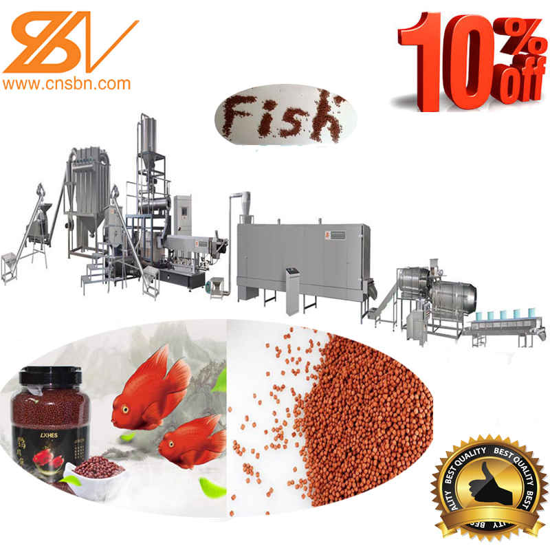 New Design Automatic Aquatic Aquaculture Floating and Sinking Fish Feed Processing Machine Extruder Equipment Plant Line