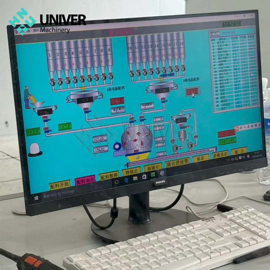 Automatic Shrimp Crab Pellet Feed Line with Feeding Extruding Drying and Packing System